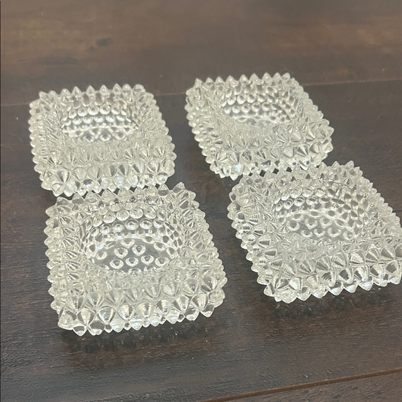 Vintage Other - Vintage Hobnail dishes (4 Clear)